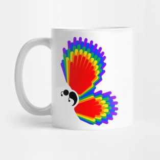 Rainbow Wings Semicolon Butterfly Mug